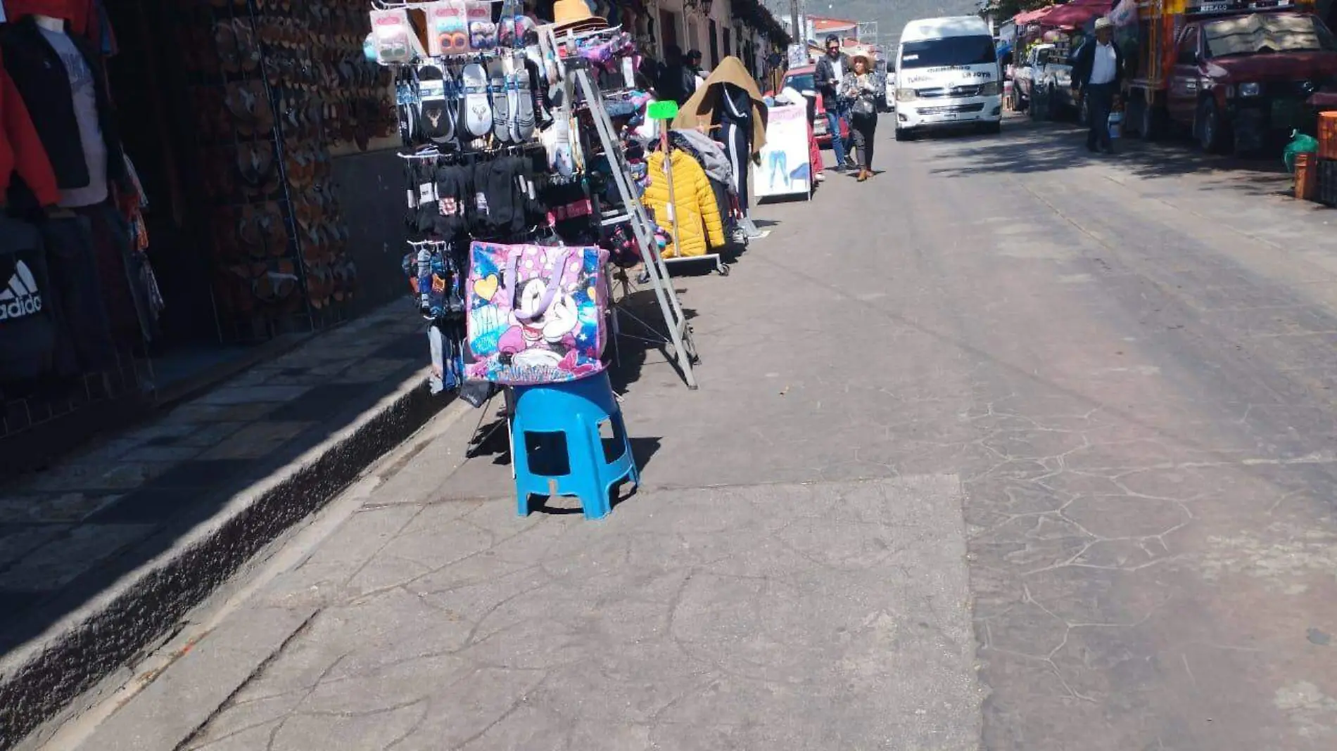 mercancía en la calle